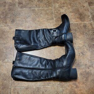Naturalizer Leather Knee High Boots. Black. Size 6M